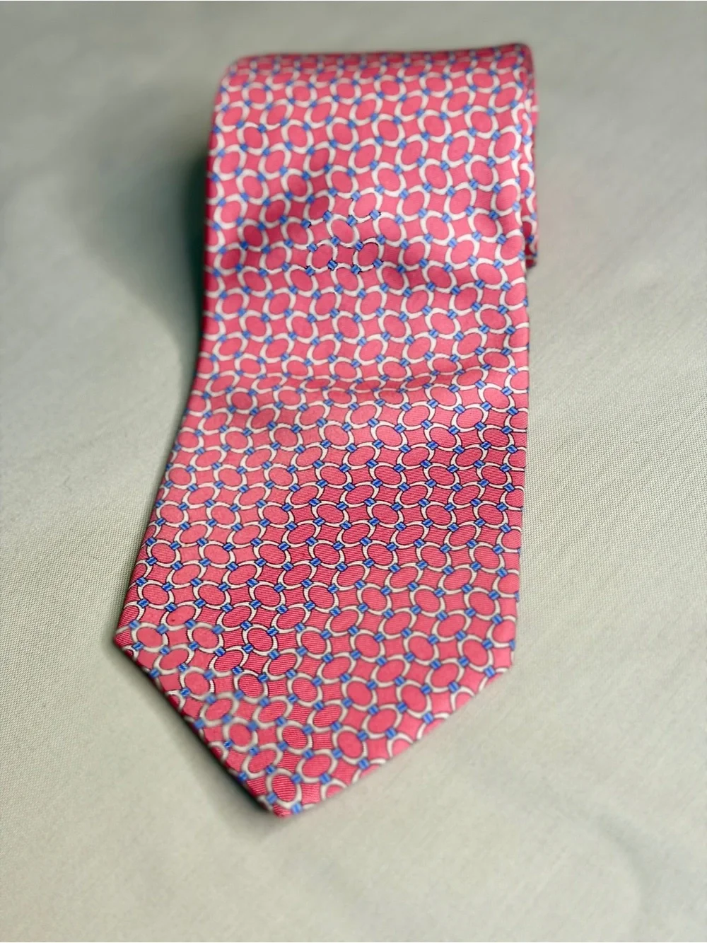 Brooks Brothers Pink & Blue Geometric Silk Tie